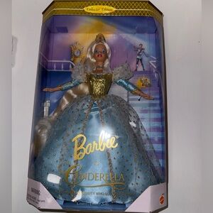 Barbie Cinderella Doll in Blue and Gold Gown